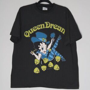 Betty Boop T-Shirt Dream Queen Double Sided Vintage Style Lucky Size XL Hanes